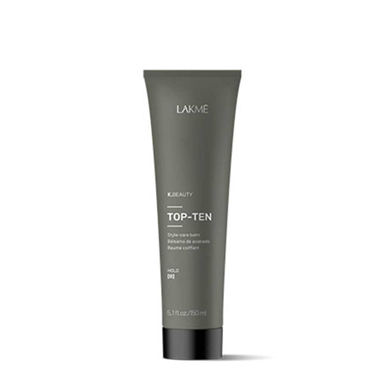 Discover Lakme K.STYLING TOP-TEN, the ultimate leave-in finishing balm for all hair types. Enjoy silky, shiny, and frizz-free hair with high resistance to humidity, colour protection, UV protection, and thermal protection. Achieve long-lasting hydration and optimal combability. Available at The DO Salon - St Kilda