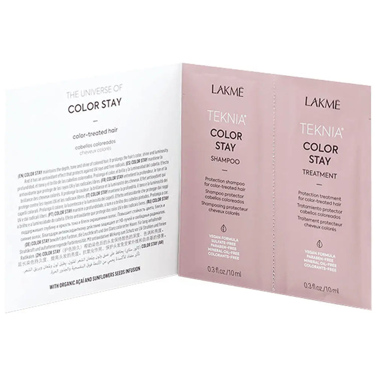TEKNIA SACHET DUO | Color Stay | Protection Shampoo & Treatment