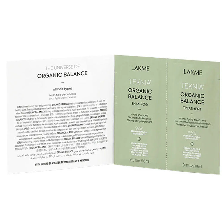 TEKNIA SACHET DUO | Organic Balance - Hydration Shampoo & Treatment