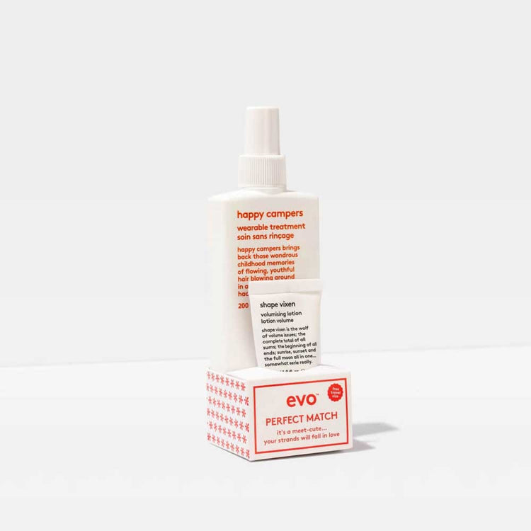 EVO Happy Camper – lightweight leave-in moisturiser that hydrates, strengthens, and protects. Daily haircare essential from The DO Salon, St Kilda. 3