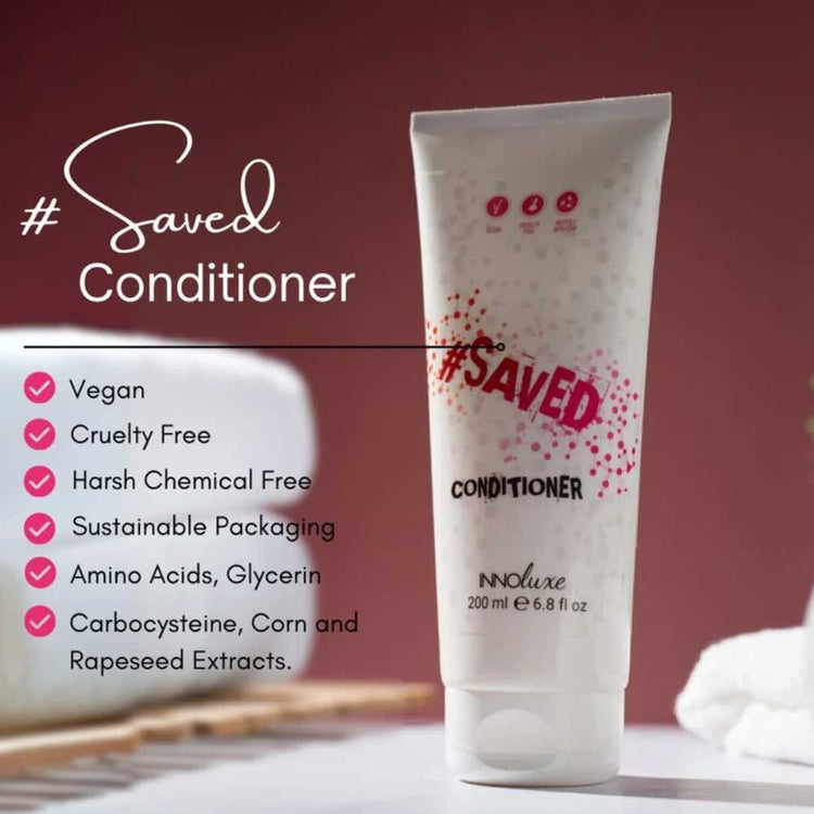Keep color-treated hair vibrant and nourished with INNOluxe #SAVED Conditioner. Hydrating, protective, and perfect for soft, shiny locks. Shop now at The DO Salon in St Kilda! Benefits of Saved Conditioner