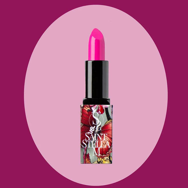 Make a statement with Saint Stella M Gigi Does Go-Go Lipstick—bold colour from The Faces of Empowerment Collection. Smooth, long-lasting formula for vibrant, confident looks. Available at The DO Salon, St Kilda—shop online now! pink