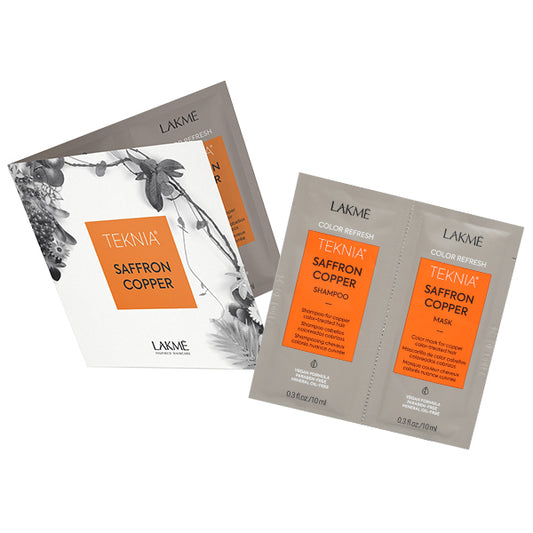 TEKNIA SACHET DUO | Saffron Copper | Colour refreshing Shampoo & Treatment