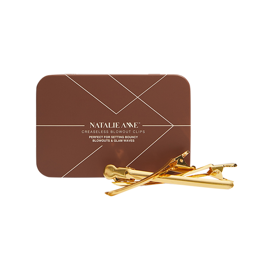 Natalie Anne | Creaseless Blowout Clips in Gold 15pk