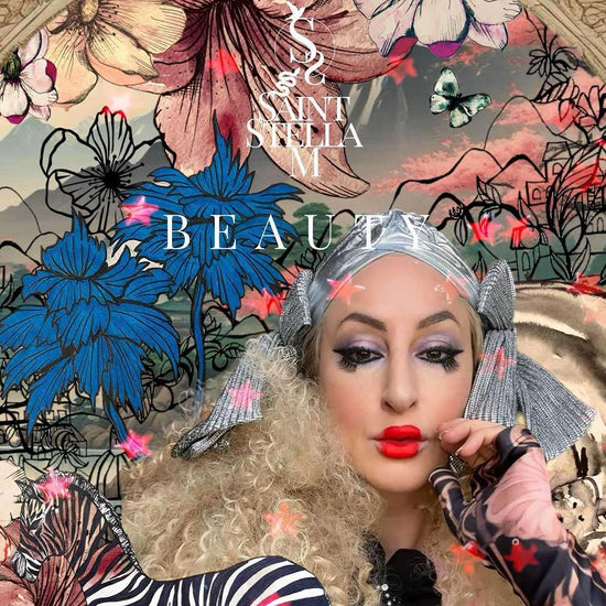 Saint M lipstick and eyeshadow collection – richly pigmented, vegan makeup designed for bold, confident colour. Available online from The DO Salon, St Kilda.