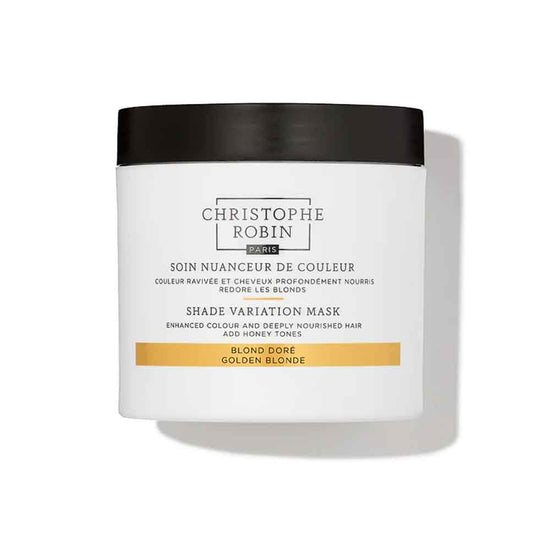 Get a blonde hair boost with Christophe Robin's Shade Variation Mask in Golden Blonde, at The DO Salon. This nourishing mask deeply conditions and enhances warm, highlighted, and natural blonde tones for soft, silky locks. Melbourne's best blonde transformation stylists in St Kilda. 