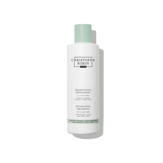 Buy Christophe Robin hair care products at The DO Salon. Ideal for dehydrated and dull hair, moisture-rich shampoo with natural-origin ingredients gently cleanses and restores hair's luminosity and shine. Aloe vera deeply hydrates and soothes, while flaxseed oil helps illuminate. Follow with Hydrating Melting Mask.
