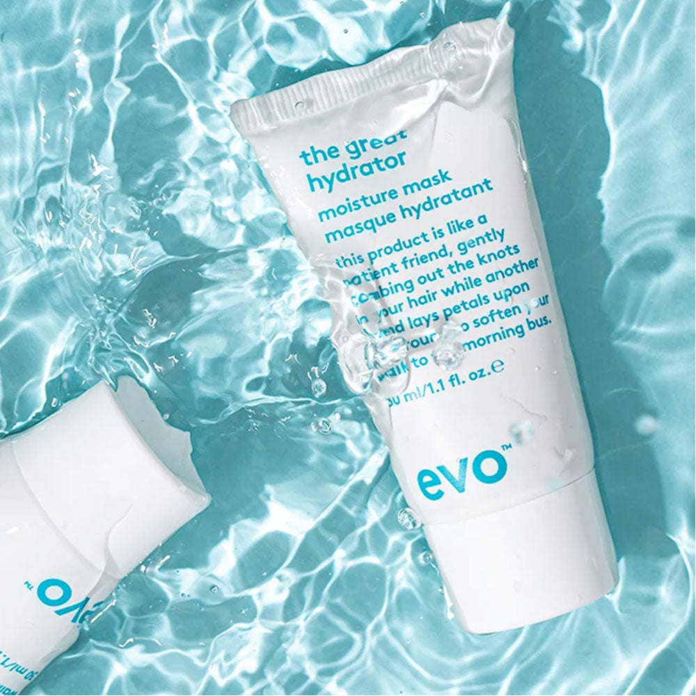 Indulge your hair in a spa-like experience with EVO's The Great Hydrator. Prevents moisture loss, reduces frizz, and provides humidity control. Elevate your hair hydration game with The Great Hydrator, exclusively designed for dry, colour-treated hair. Buy all your EVO haircare products from The DO Salon online today. Lifestyle