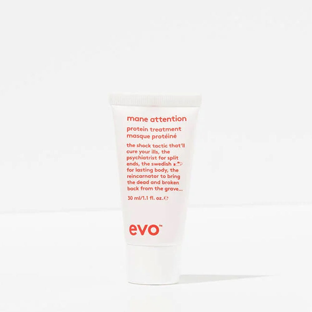 Evo Mane Attraction – a powerful bond-repairing treatment designed to fortify damaged hair.  Ideal for coloured, chemically treated, brittle, or damaged hair, it delivers transformative results. The more you use it, the stronger and healthier your hair becomes. Shop EVO haircare at The DO Salon online today. 