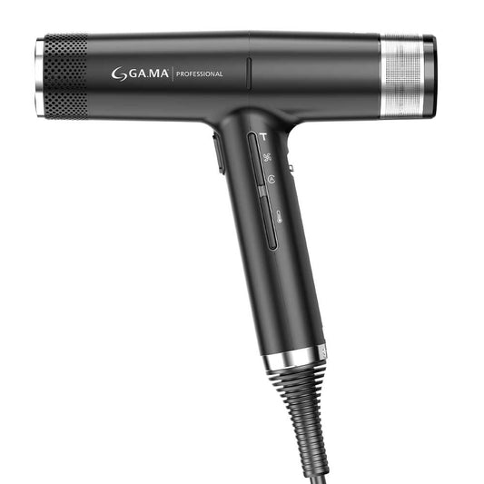 Experience the award-winning GA.MA IQ2 Perfetto Hair Dryer Black at The DO Salon. Lightest in its class, with a 120,000 RPM motor, Turbo Boost, and advanced features. Perfect for salon-quality hair styling at home. Winner of the Cosmoprof Award 2022. Buy now!