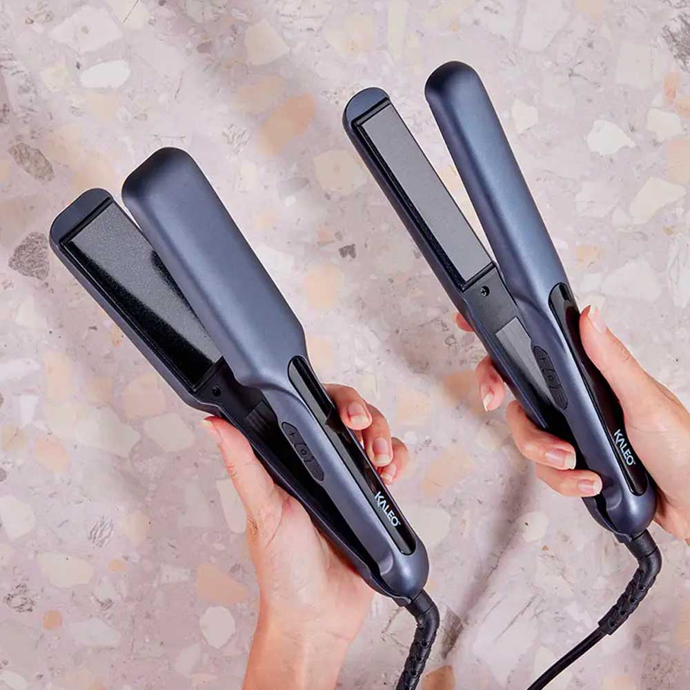 Discover versatility with the Kaleo Professional Iron at The DO Salon. Effortlessly curl, straighten, and smooth your hair with precision. Elevate your styling routine with this professional-grade tool for all hair types. Iron Comparison