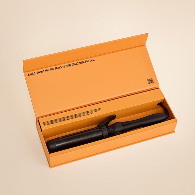 KALEO Professional XL Curling Tong + FREE Icon Welder travel-size heat protection spray