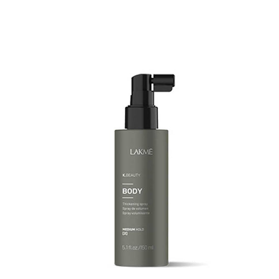 Enhance your hair with Lakme Finish BODY by Teknia, a spray that adds lasting volume, body, and thickness to fine hair. Enjoy hydration, natural shine, and thermal protection. Available exclusively at professional hair salons. Achieve fuller, frizz-free hair that resists breakage and shines naturally. Buy today, The DO Salon