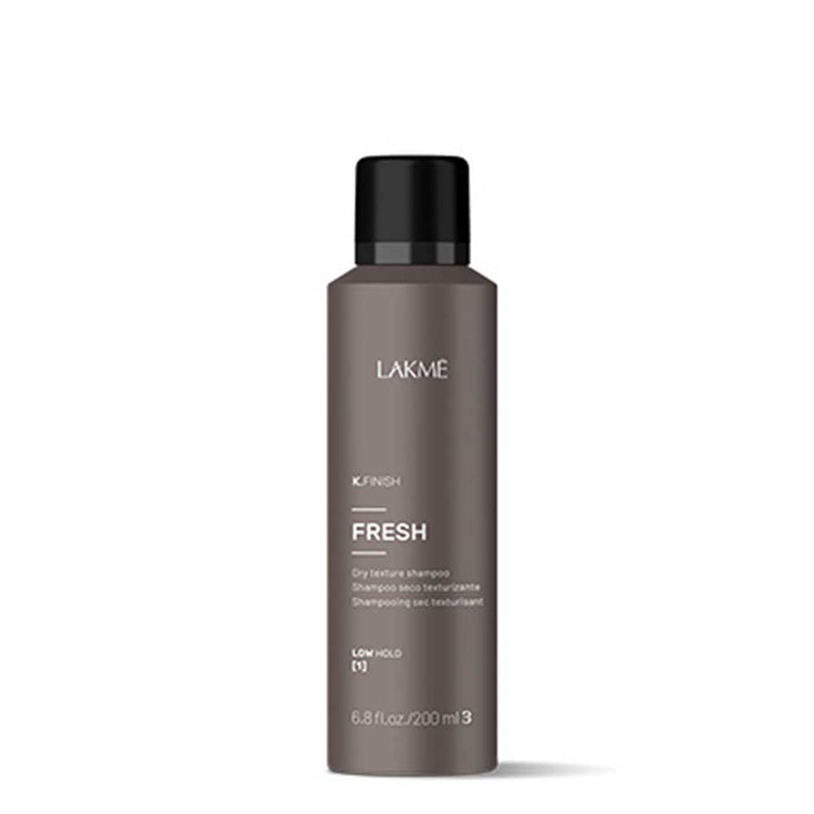 Revitalise your hair with Lakme Finish FRESH, a cleansing and oil-absorbing dry shampoo that adds body and texture without white residue. Enjoy flexible volume and UV protection. Achieve fresh, clean hair with every use. Available at professional hair salons, including The DO Salon Australia. Buy today.