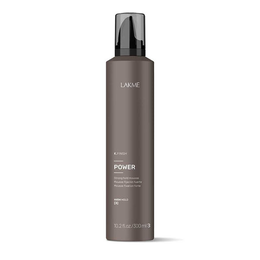 Achieve strong hold and lasting volume with Lakme Finish POWER, a hair styling mousse that provides volume, shine, and protection against pollution and UV rays. Available exclusively at professional hair salons. Elevate your styling game with every application. - The DO Salon