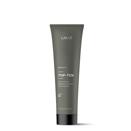 Discover Lakme K.STYLING TOP-TEN, the ultimate leave-in finishing balm for all hair types. Enjoy silky, shiny, and frizz-free hair with high resistance to humidity, colour protection, UV protection, and thermal protection. Achieve long-lasting hydration and optimal combability. Available at The DO Salon - St Kilda 