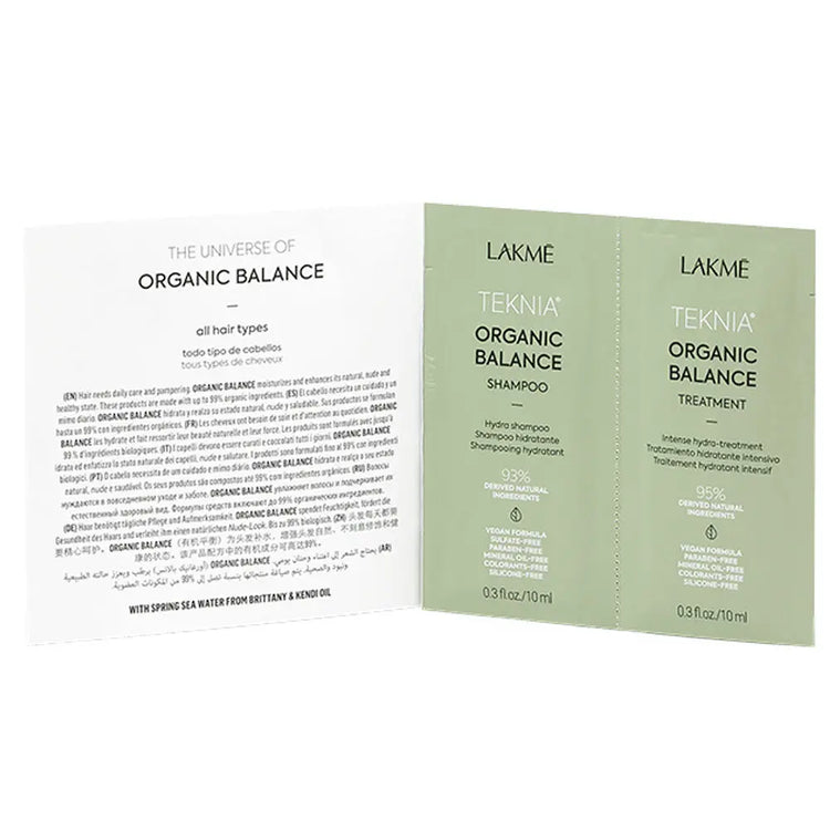 TEKNIA SACHET | Organic Balance - Hydration Shampoo & Treatment