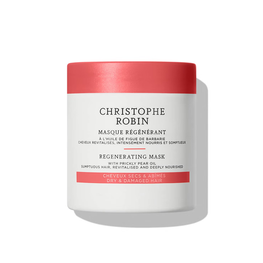 Discover the miracle of revitalized hair with Christophe Robin Regenerating Mask 75ml Travel Size. Enriched with prickly pear oil, it rejuvenates dry, damaged hair, leaving it stronger, silkier, and visibly luminous. Perfect for all hair types, especially dry or damaged hair. Shop now at The DO Salon.