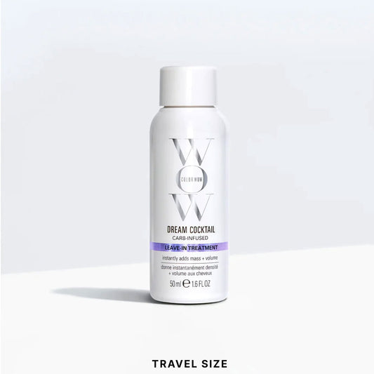 Discover the ultimate travel companion for your hair at The DO Salon with COLOR WOW Dream Cocktail Carb-Infused Serum. Elevate your hair game on the go with this transformative leave-in treatment, perfect for adding volume and density to your locks while you travel. Buy today online or in-salon (St Kilda, Melbourne)