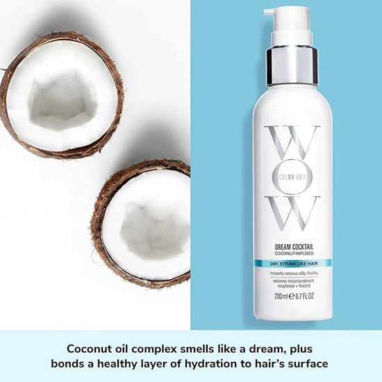 Elevate your hair's hydration game with ColorWow Dream Cocktail Coconut Infused Spray at The DO Salon in St Kilda. Restore dry, dull locks to silky, smooth brilliance. Get the ultimate shine and hydration. Discover excellence in hair care today - buy online or in-salon today. Coconut ingredient