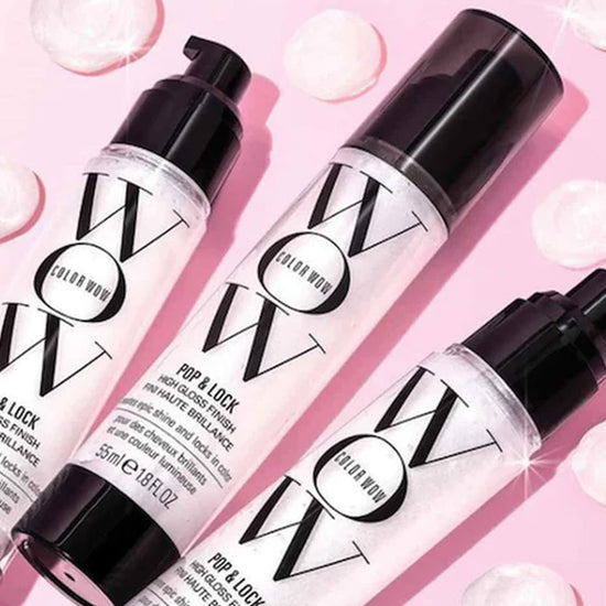 Discover ColorWow Pop & Lock High Gloss Serum at The D) Salon. This versatile smoothing serum eliminates frizz while adding brilliant shine to your hair. Acting as both a styling product and treatment, it hydrates, protects, and restores hair's natural shine and elasticity. Perfect for coarse and dry hair types.  (pink)