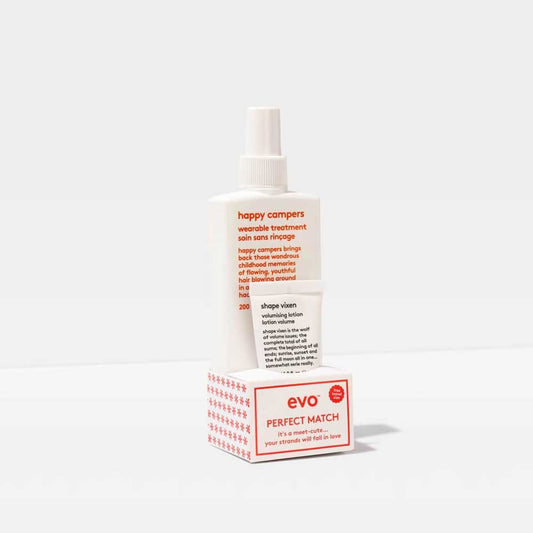 EVO Happy Camper – lightweight leave-in moisturiser that hydrates, strengthens, and protects. Daily haircare essential from The DO Salon, St Kilda. 3