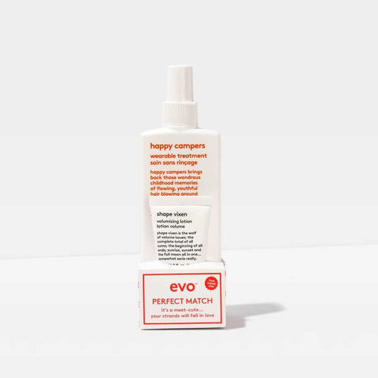 EVO Perfect Match – shampoo and conditioner duo tailored for specific hair needs. Salon-grade care available at The DO Salon, St Kilda.