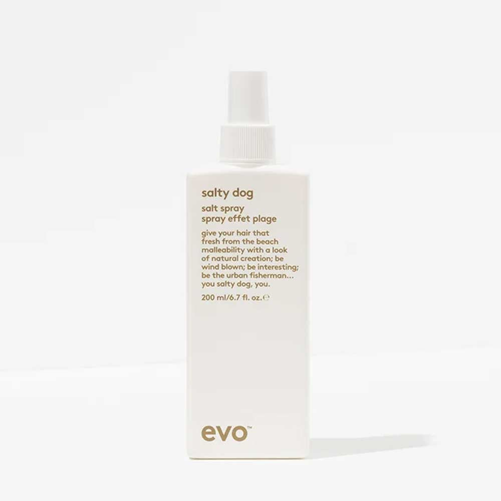 EVO Salty Dog Salt Spray (200ml): Adds touchable beachy texture, volume, and a matte finish for a relaxed, windswept look.