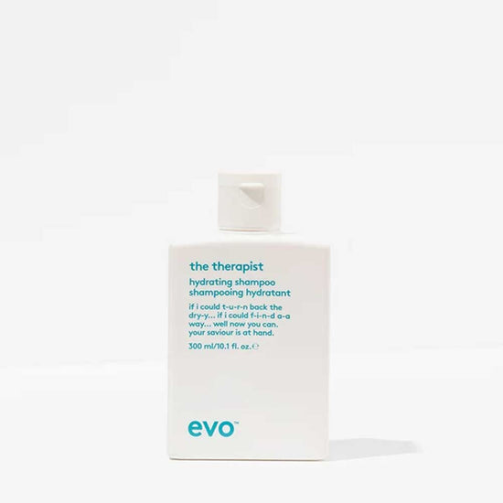 EVO The Therapist Hydrating Shampoo (300ml): Gently cleanses while delivering intense hydration, strengthening dry, brittle hair and improving manageability.