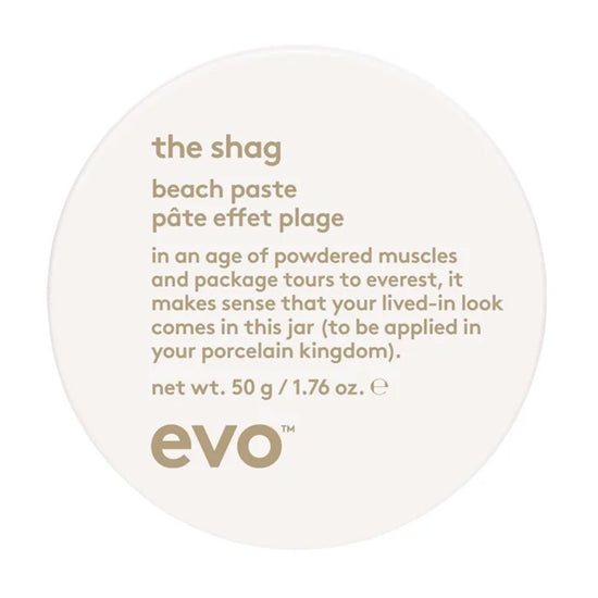 Explore evo The Shag Beach Paste for a laid-back, textured look. Ideal for all hair types, perfect for shorter styles. Elevate your hair game with The DO Salon and embrace the essence of evo's styling perfection.