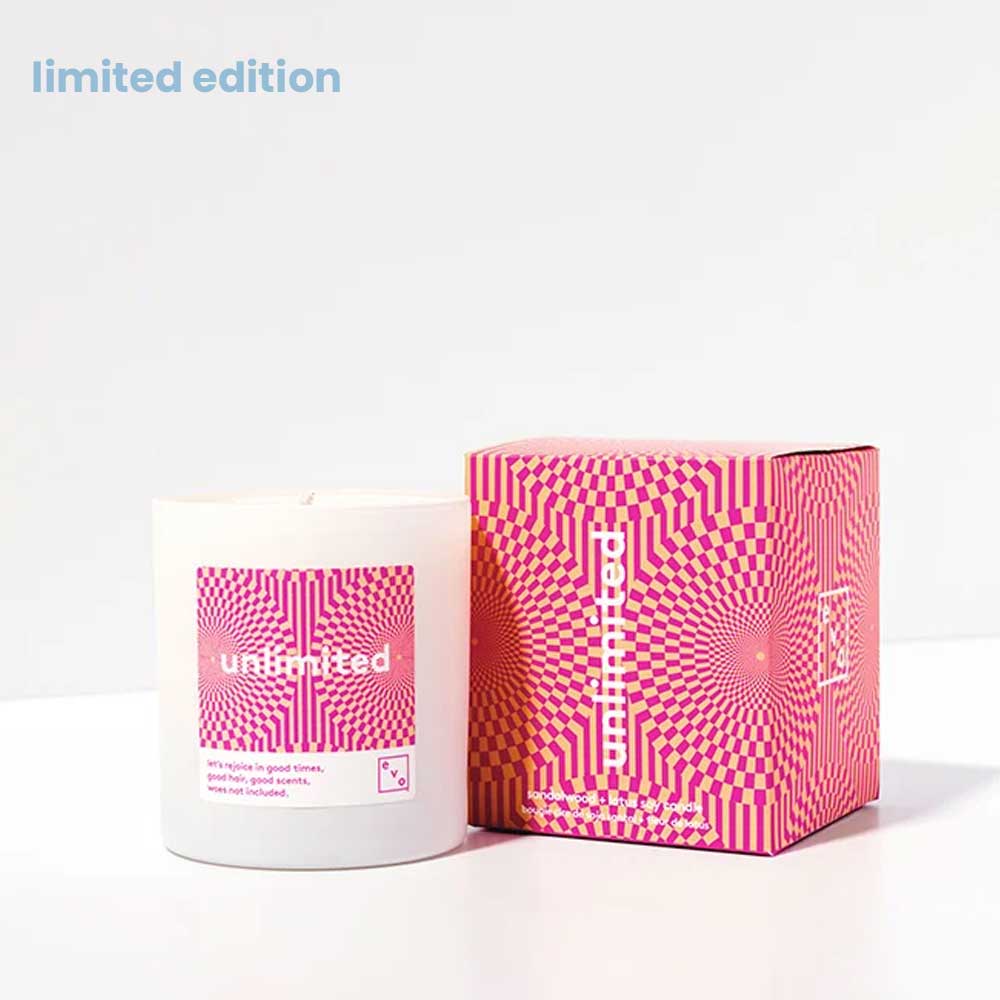 Limited Edition EVO Candle (245g): Fill your space with soothing scents and set the mood for ultimate relaxation.