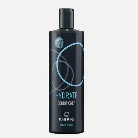 Fabriq Hydrate Conditioner 500ml: Salon-size hydration for dry, damaged hair. With Hydrolyzed Vegetable Proteins & Botanicals for smooth, shiny results. Available at The DO Salon, St Kilda.