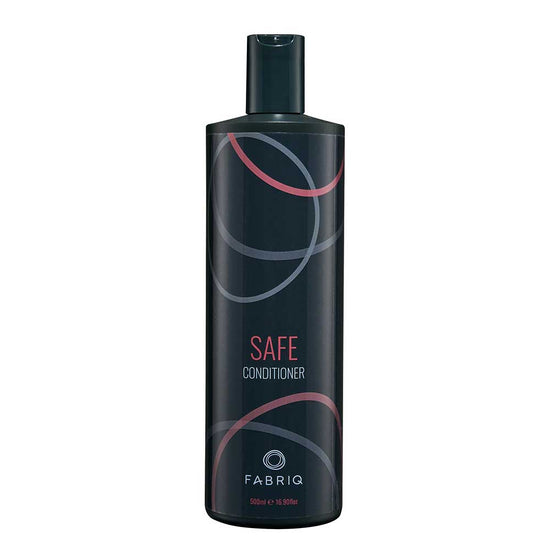 Fabriq Safe Conditioner 500ml: Lightweight formula with Hydrolyzed Vegetable Proteins, Betaine, and Botanicals to nourish, protect, and hydrate sensitive hair. Shop now at The DO Salon, St Kilda.