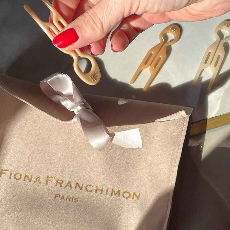 Elevate your hair game with Fiona Franchimon's Nº 1 HAIRPIN in Satin Sand. Discover its unique design and superior grip, perfect for all hair types. Shop now at The DO Salon to enhance your hairstyling experience. Lifestyle
