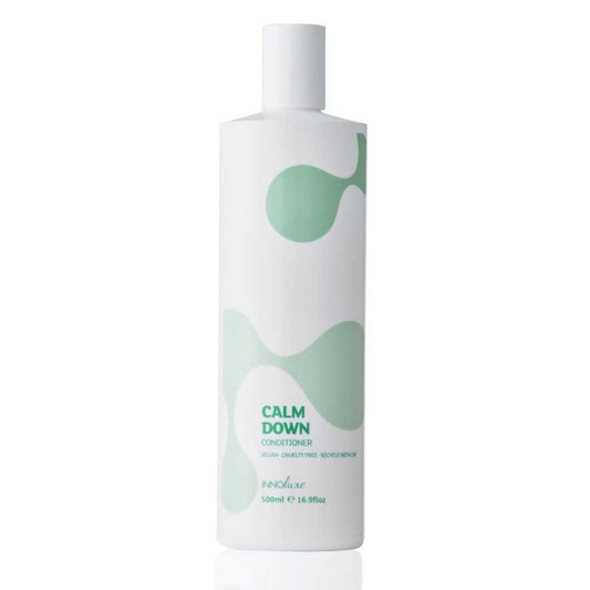 Soothe dandruff and itchy scalps, and hydrate sensitive skin with INNOluxe Calm Down Conditioner 500ml at The DO Salon in St Kilda, Melbourne. Deep hydration and relief for flaky, irritated scalps. Shop online or in-salon now!