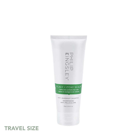 Travel with ease using Philip Kingsley Flaky Itchy Shampoo 75ml. It relieves scalp itchiness and flakiness (dandruff) anywhere. It is convenient and effective—the DO Salon - your haircare and well-being specialists. Melbourne Australia