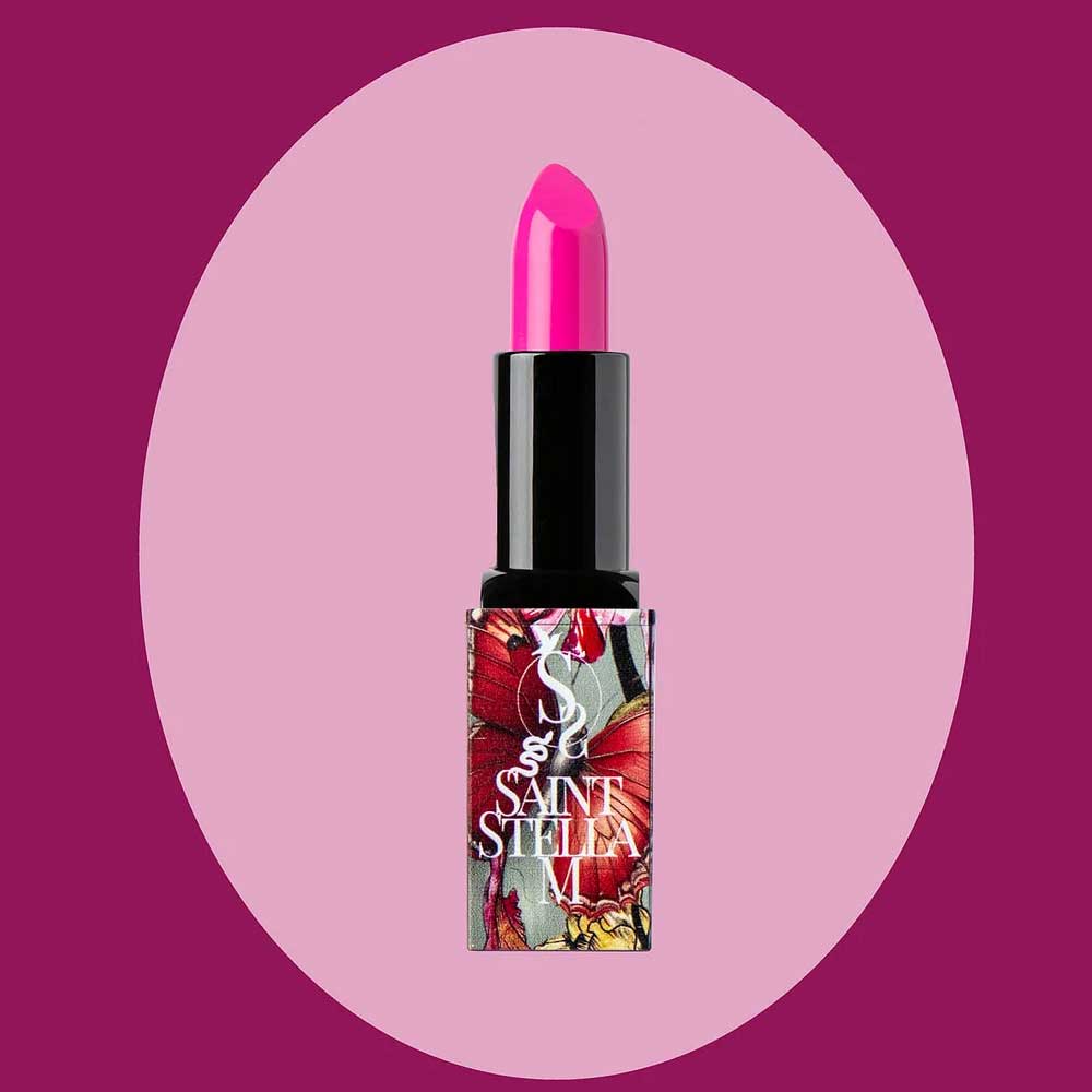 Make a statement with Saint Stella M Gigi Does Go-Go Lipstick—bold colour from The Faces of Empowerment Collection. Smooth, long-lasting formula for vibrant, confident looks. Available at The DO Salon, St Kilda—shop online now! pink 