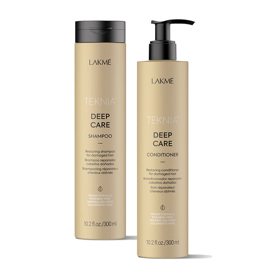Experience the ultimate in hair restoration with TEKNIA Deep Care Shampoo and Conditioner Duo. Specially crafted for damaged hair, this powerful combination rebuilds and repairs, leaving your locks softer, more manageable, and resistant to breakage. Save $25.95 with our exclusive bundle offer. Indulge in the luxurious care your hair deserves!