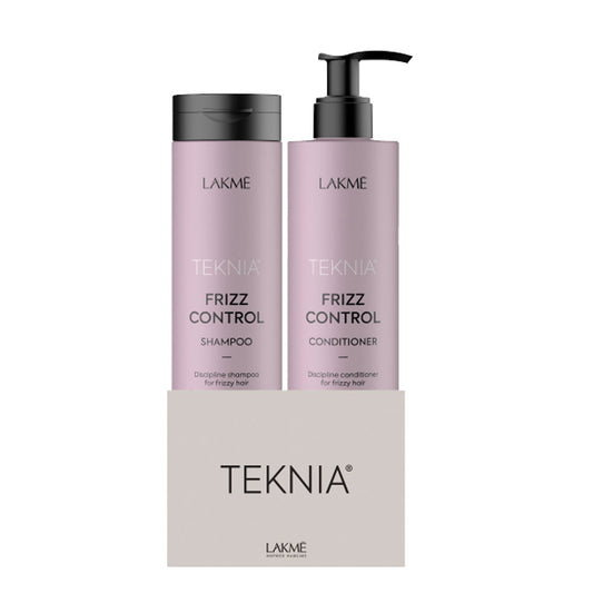 Transform your hair with TEKNIA Frizz Control Duo by Lakmé. Tame unruly locks and restore softness and shine with this disciplined shampoo and conditioner set. Experience intense moisture and frizz-free results. Say goodbye to frizz and hello sleek, manageable locks at The DO Salon today. Shop online or in St Kilda Victora!  DUO