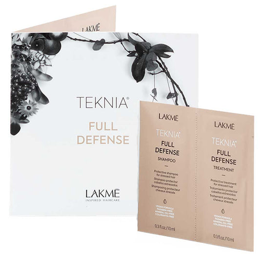 Teknia Full Defence sachet – protects hair from pollution and external aggressors. Lightweight, antioxidant-rich formula in a handy sample size.