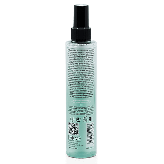 A rinse-free conditioner that nourishes and protects the hair's surface for instant detangling and a silky finish. Restore the natural, healthy condition of hair with TEKNIA Organic Balance by Lakmé. The DO Salon hairstylists near St Kilda that care for your hair., back