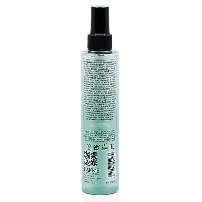A rinse-free conditioner that nourishes and protects the hair's surface for instant detangling and a silky finish. Restore the natural, healthy condition of hair with TEKNIA Organic Balance by Lakmé. The DO Salon hairstylists near St Kilda that care for your hair., back