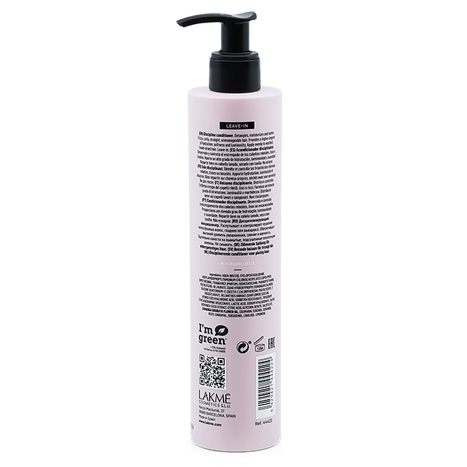 A leave-in conditioner that detangles and moisturises unruly hair with added luminosity and softness. Fight against frizz and tame rebellious hair with TEKNIA Frizz Control by Lakmé. The DO Salon hair transformation specialists care for your hair in St Kilda and bayside region.  back