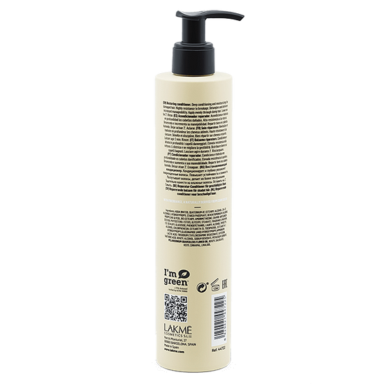 A restorative conditioner for damaged hair that increases elasicity and shine while improving manageability. Repair and rebuild the hair fibre while adding strength and resistance with TEKNIA Deep Care by Lakmé. Purchase from hairdressers that care about your hair and scalp, the DO Salon