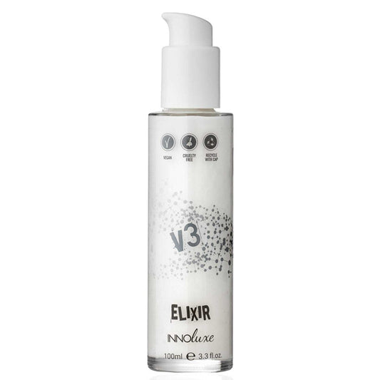 Unlock the secret to luscious, revitalised hair - INNOluxe Elixir v3 at The DO Salon. This powerful leave-in treatment repairs, strengthens, & enhances your locks, giving you the ultimate hair transformation. Embrace the superior alternative to Olaplex. Shop now for healthy, beautiful hair that shines! 100ml